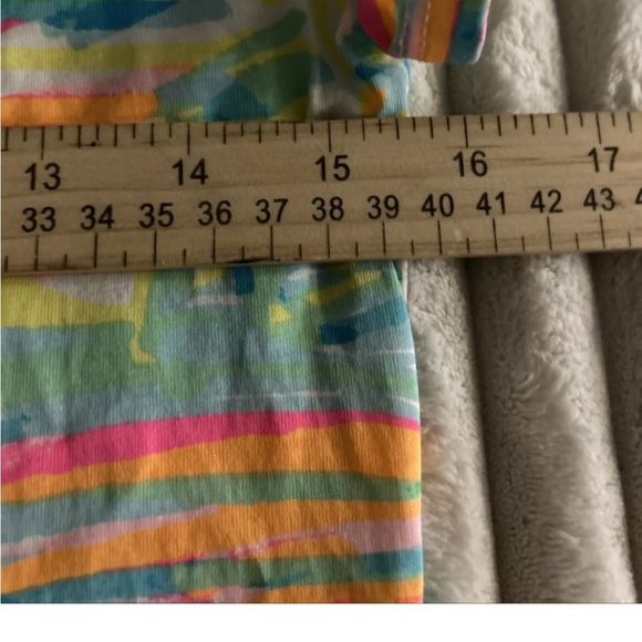 Lilly Pulitzer Marlowe T-Shirt Dress Womens XS Green Sea Salt & Sun Knee Length - Picture 4 of 7